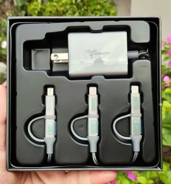 Củ sạc 3 in1 AyraTec Infinity Charger 65W GaN