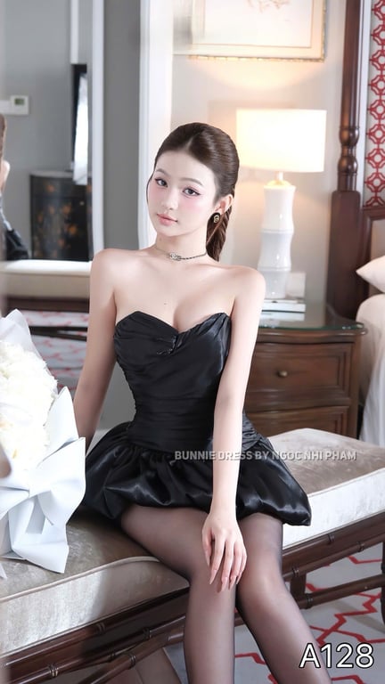 A128- Váy dáng bí cúp ngực TBB