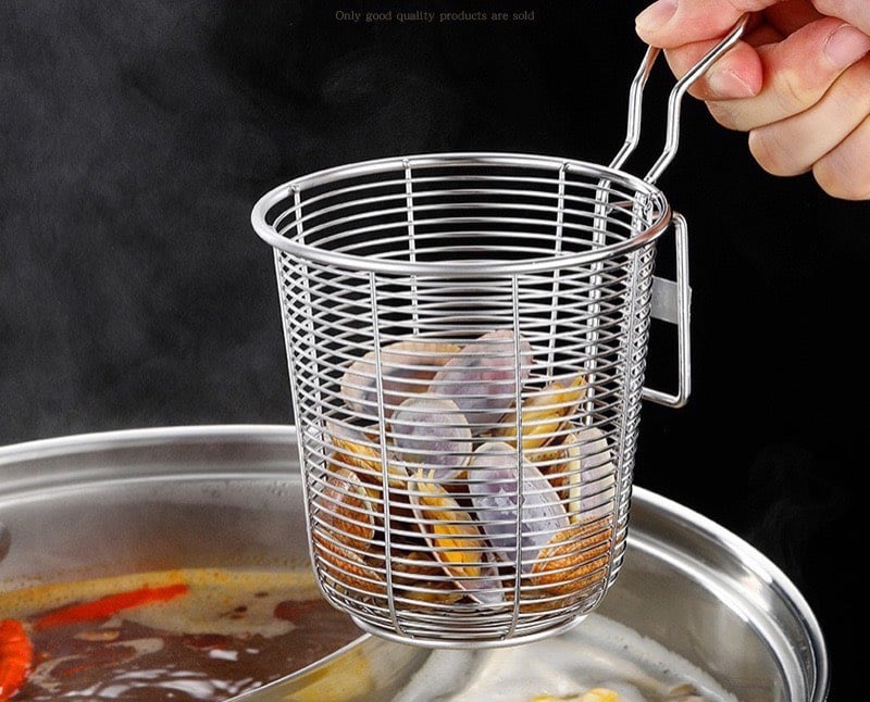 giỏ inox trần bún