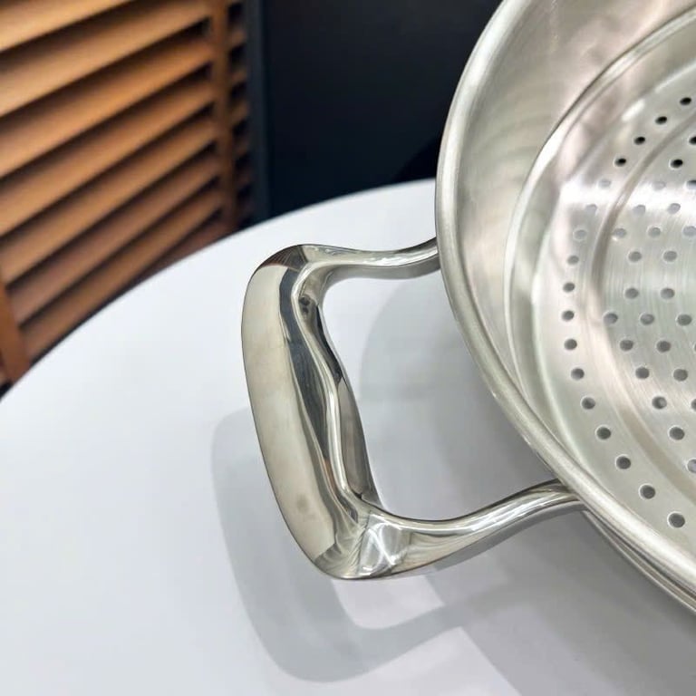 Bộ nồi kèm xửng hấp mẫu mới 2 tầng Chockmen 26cm - C150