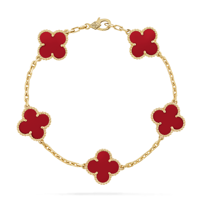 Lắc Vintage Alhambra bracelet 5 motifs Van Cleef & Arpels