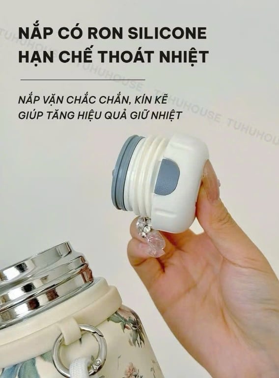 BÌNH GIỮ NHIỆT HOA NHÍ 600ML