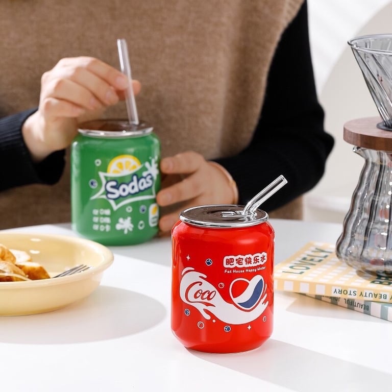 Cốc Sứ Cao Cấp Hình Lon Nước 420ml