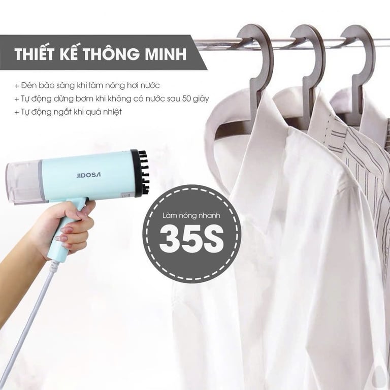 JD4350 - BÀN ỦI HƠI NƯỚC CẦM TAY JIDOSA 800W