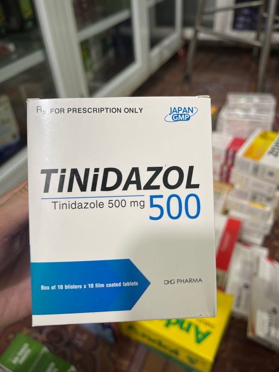 Tinidazol 500 hậu giang