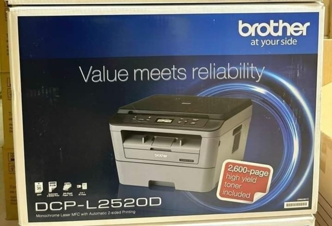 Máy In Laser Trăng Đen Đa Năng Brother DCP-L2520D