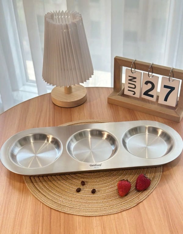 Bộ 3 hũ gia vị kèm khay đựng FOSSLANG - RK433