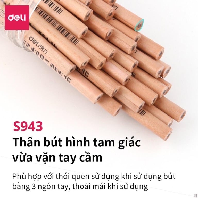 HỘP 30 BÚT CHÌ LỤC GIÁC DELI