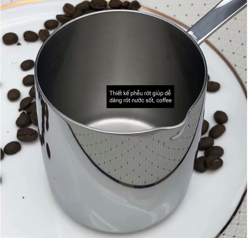 Nồi cán dài đựng sốt, cà phê Chockmen 7.3cm 350ml