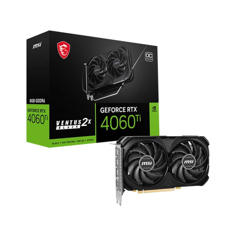 VGA MSI RTX 4060Ti Ventus 2X Black 8G OC