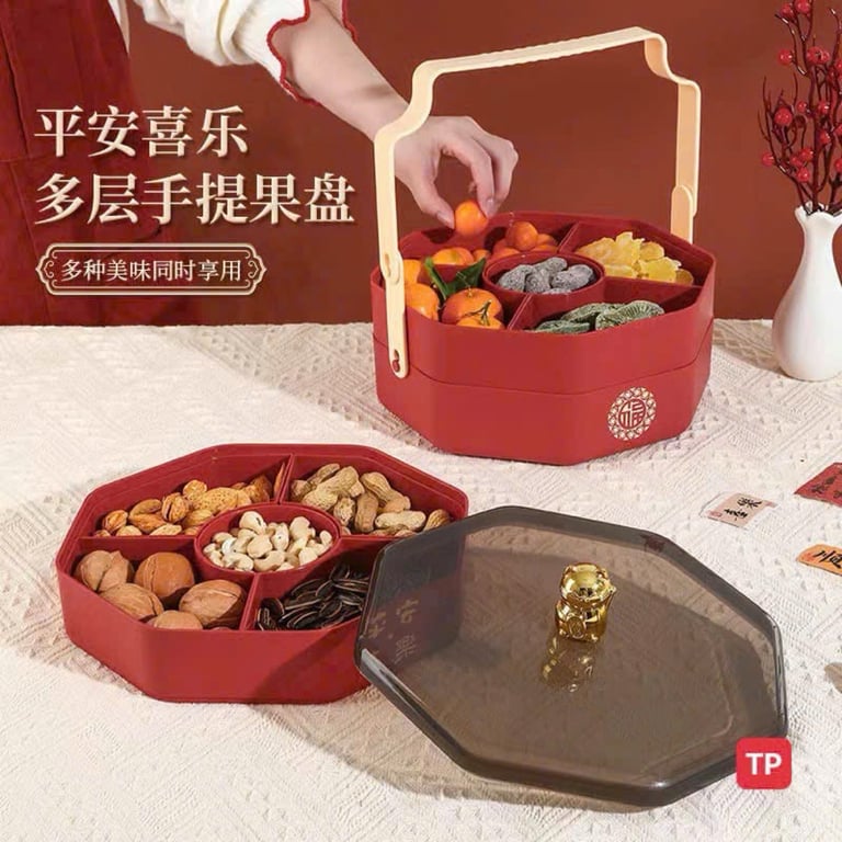 Khay đựng bánh kẹo ,hạt sấy,hoa quả  3 tầng  cao cấp