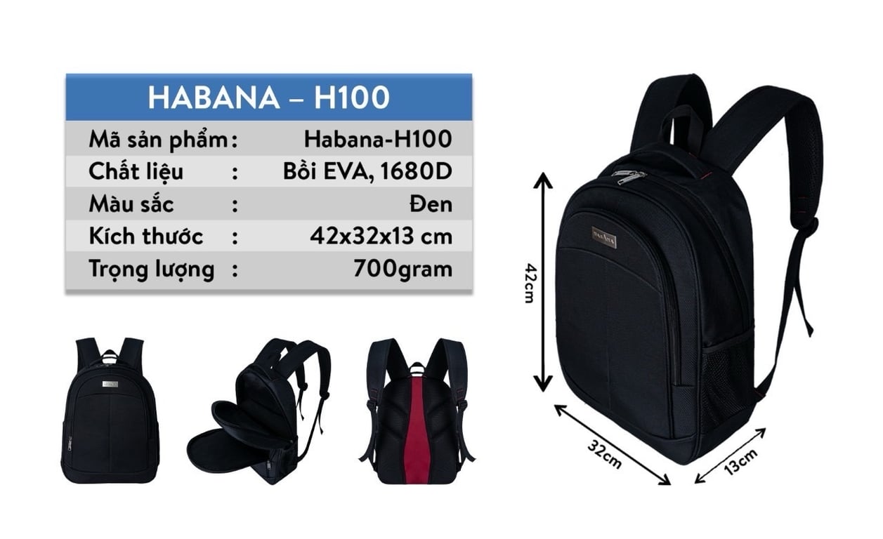 Balo du lịch Habana  H100