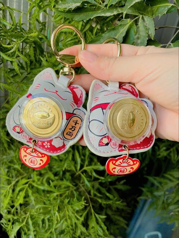 móc khóa Mèo Thần Tài may mắn FULLBOX