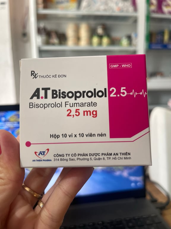 Bisoprolol 2.5 an thiên h/100v