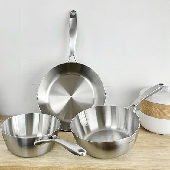 Chảo sâu lòng nắp kính Chockmen C217 20cm, C218 28cm