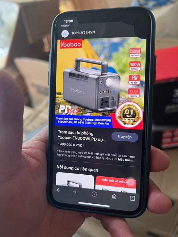 Trạm sạc dự phòng 72000mAh Yoobao EN300 Sạc nhanh PD60W 220V/300W
