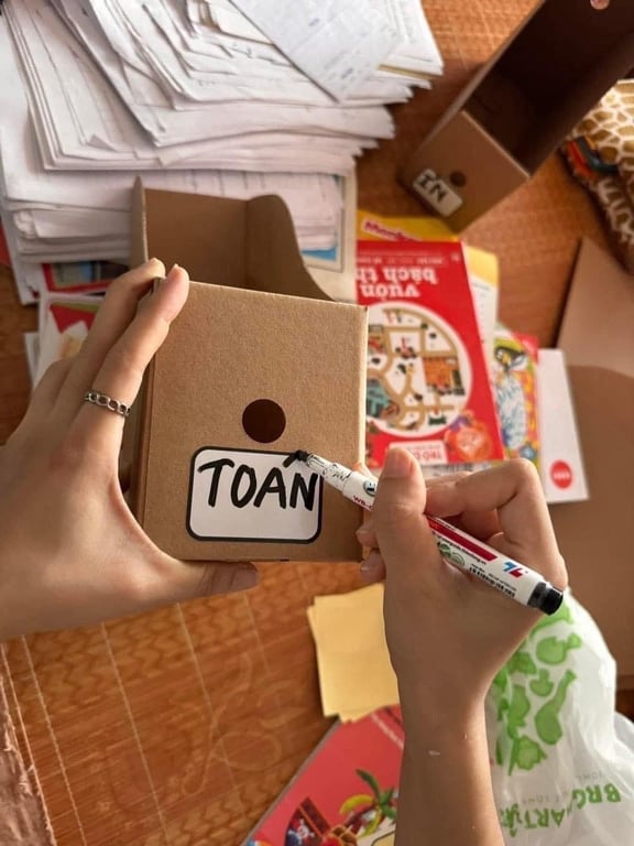 Set 5 hộp CHIA NGĂN PHÂN LOẠI SÁCH