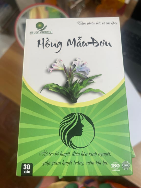 Hồng mẫu đơn h/30v khí hư huyết trắng