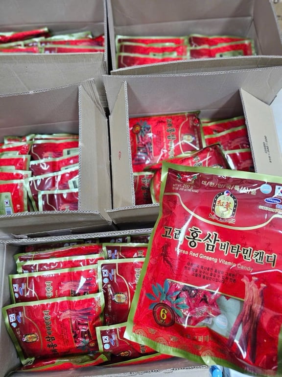 Kẹo sâm gói 200g hàng quốc