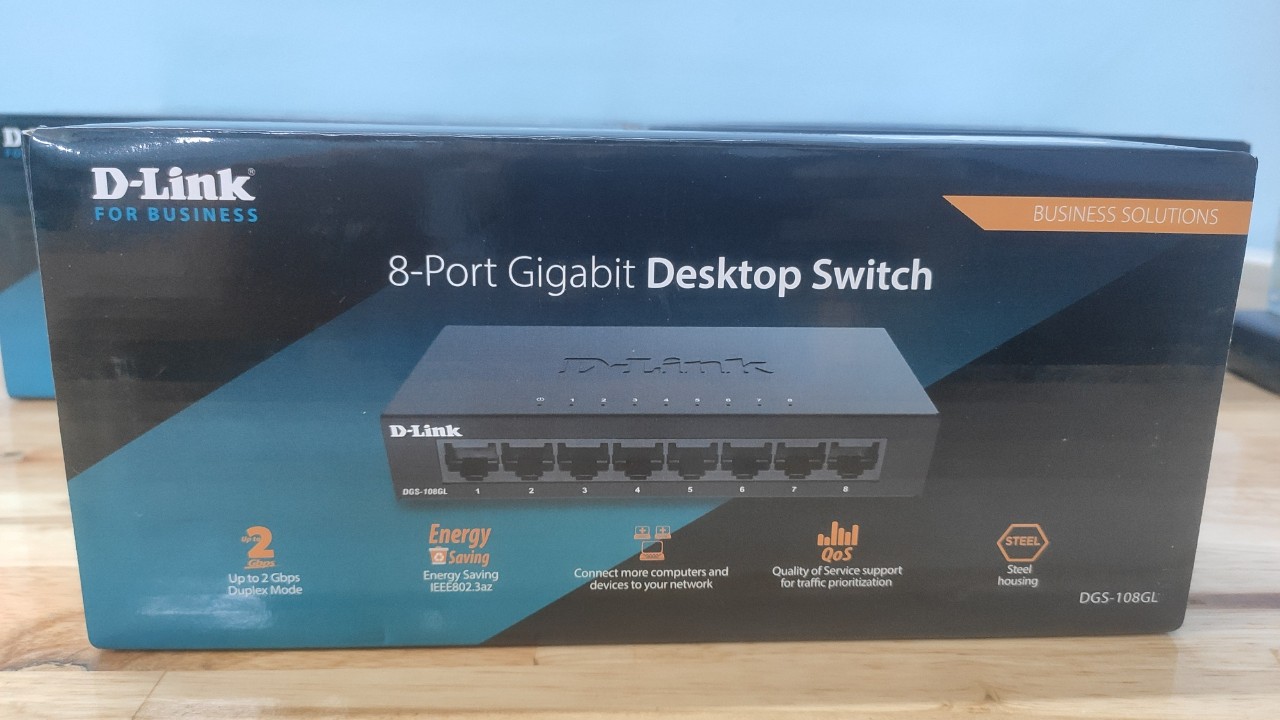 Thiết Bị Chia Mạng Dlink DGS-108GL (8 Port/ (10/ 100/ 1000Mbps))