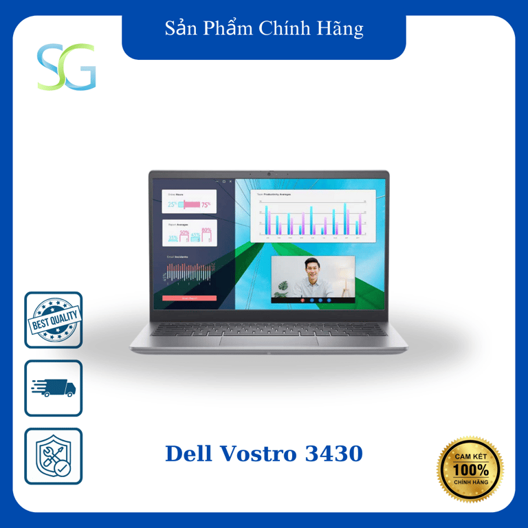 Laptop Dell Vostro 3430 71011900 (Intel Core i5-1335U | 8GB | 512GB | Intel Iris Xe | 14 inch FHD | Win 11 | Office)