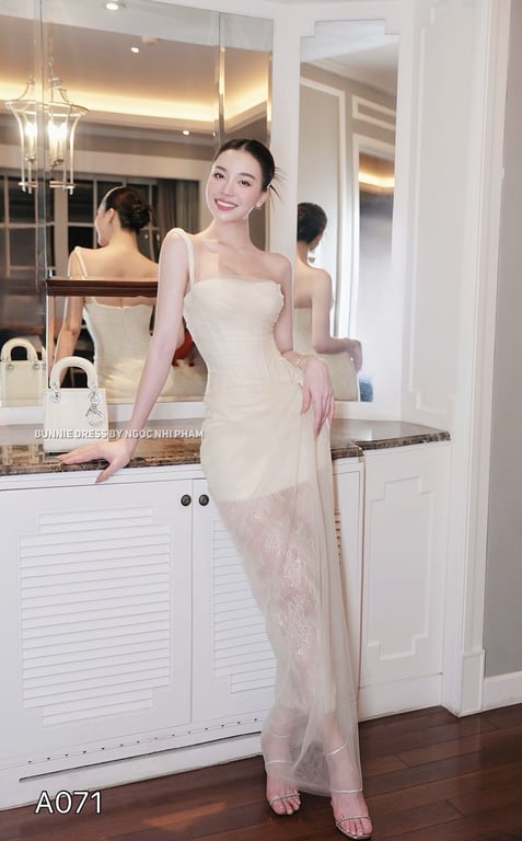 A071- váy body ren dài CHOUCHOU