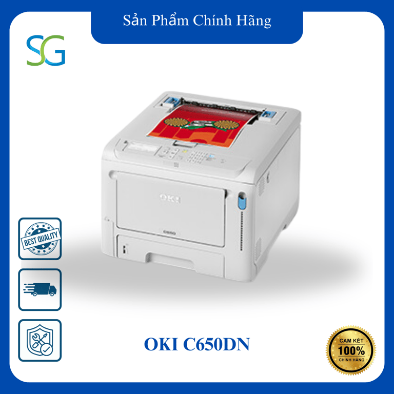 Máy In Laser Màu Đơn Năng OKI C650DN (A4, USB, Lan, In 2 Mặt) - Hàng Chính Hãng