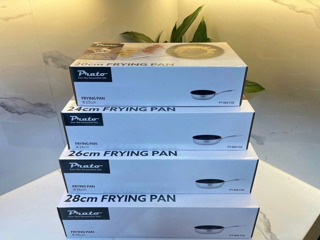 Chảo Chống Dính Đáy Liền Prato Size 20/24/26/28cm