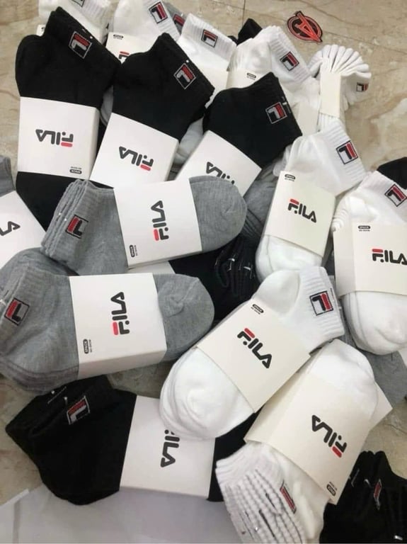 SET 5 ĐÔI TẤT FILA CỔ NGẮN