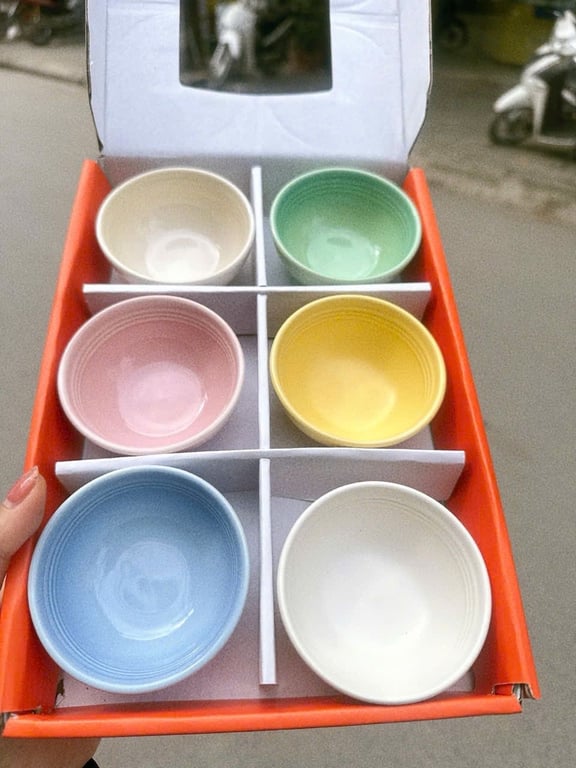 SET 6 BÁT CHẤM CẦU VỒNG LE CREUSET