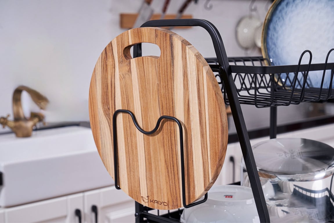 Giá úp bát 2 tầng có khay hứng thoát nước mọi hướng Kaiyo