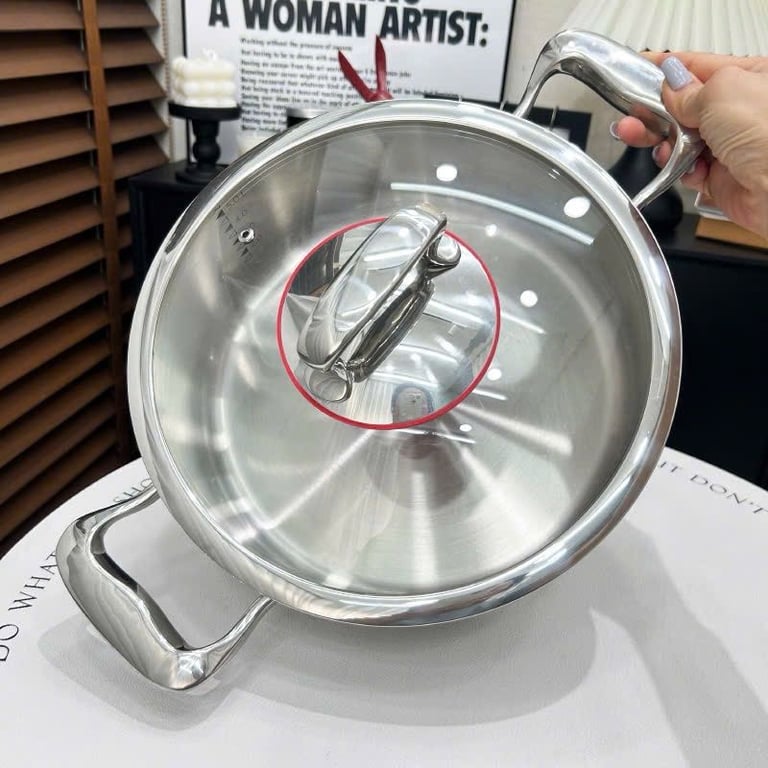 Bộ nồi kèm xửng hấp mẫu mới 2 tầng Chockmen 26cm - C150