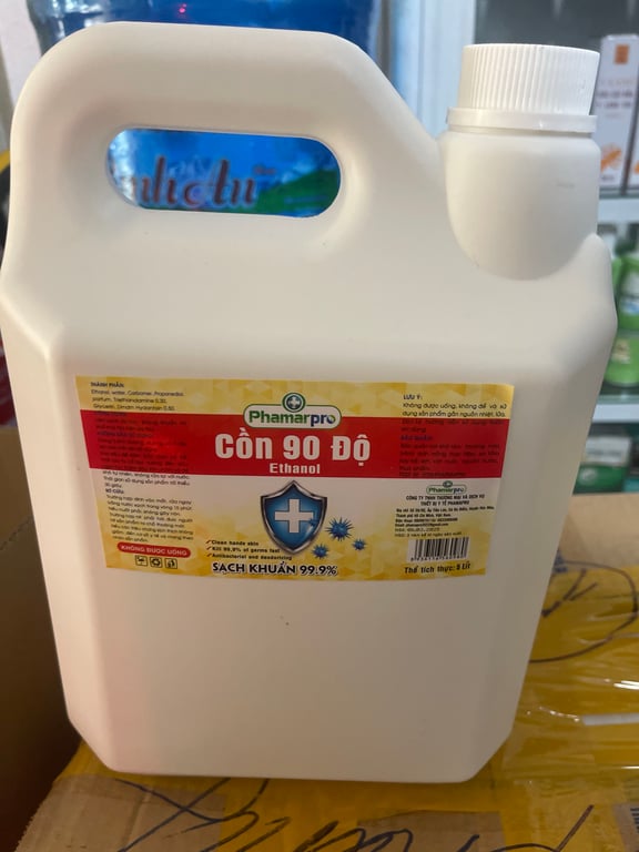 Cồn 90 canh 5 lít  pharmapro xịn