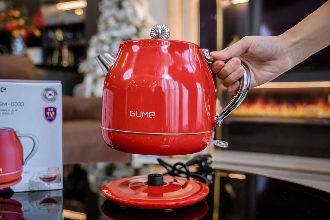 Ấm siêu tốc đỏ Gume GM0033 1.8L