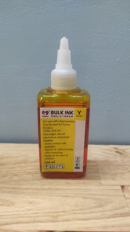 Mực Bơm Nạp Bulk InK (100Ml) Màu Vàng