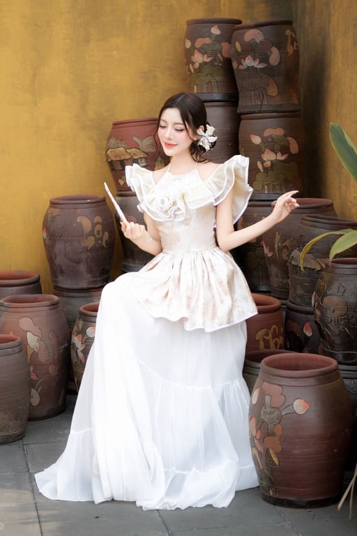 Flexy - Set Yếm Niên An kem S/M/L/XL