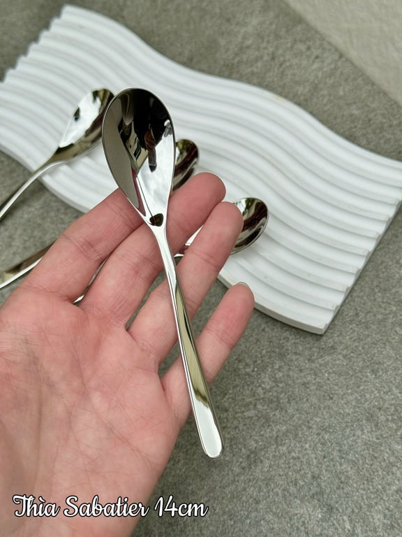 Set 5 thìa/dĩa inox cao cấp Sabatier 14cm xuất Mỹ