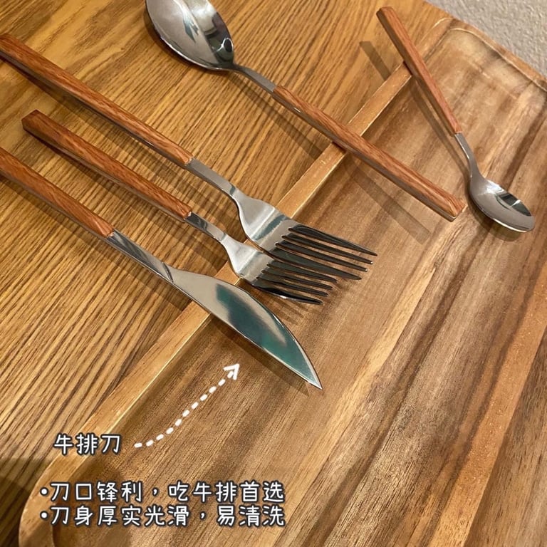 SET 5 chiếc 1 dao + 2 dĩa + 2 thìa đủ sz