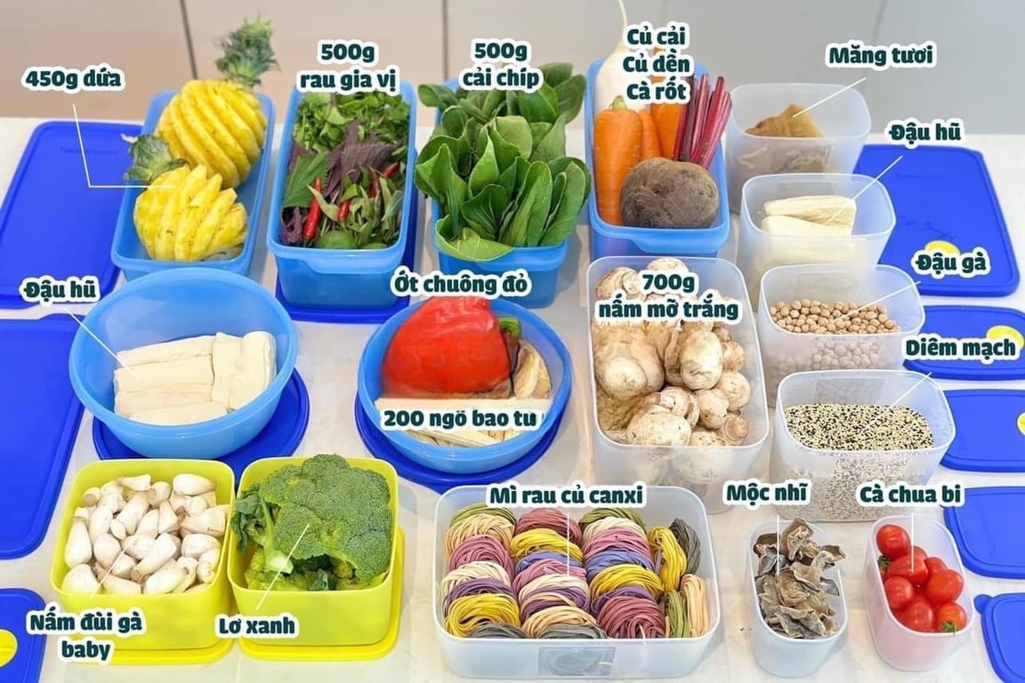 Bộ 8 hộp trữ mát tupper ware