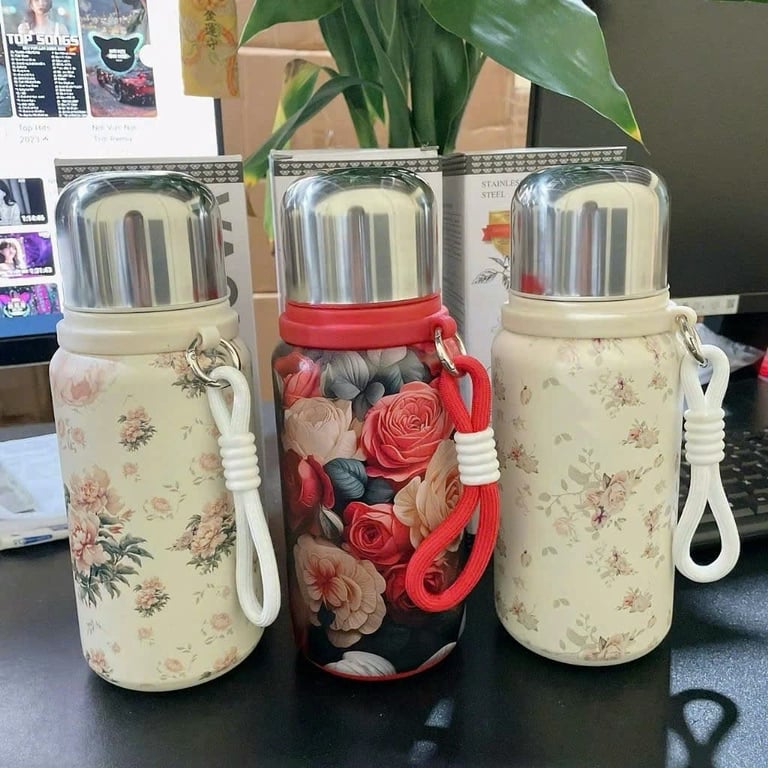 Bình Giữ Nhiệt Hoa Hoè Có Lướt Lọc Trà 600ml