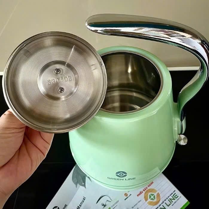 Ấm Siêu Tốc Inox 304 Cao Cấp GREEN LINE 1.8L