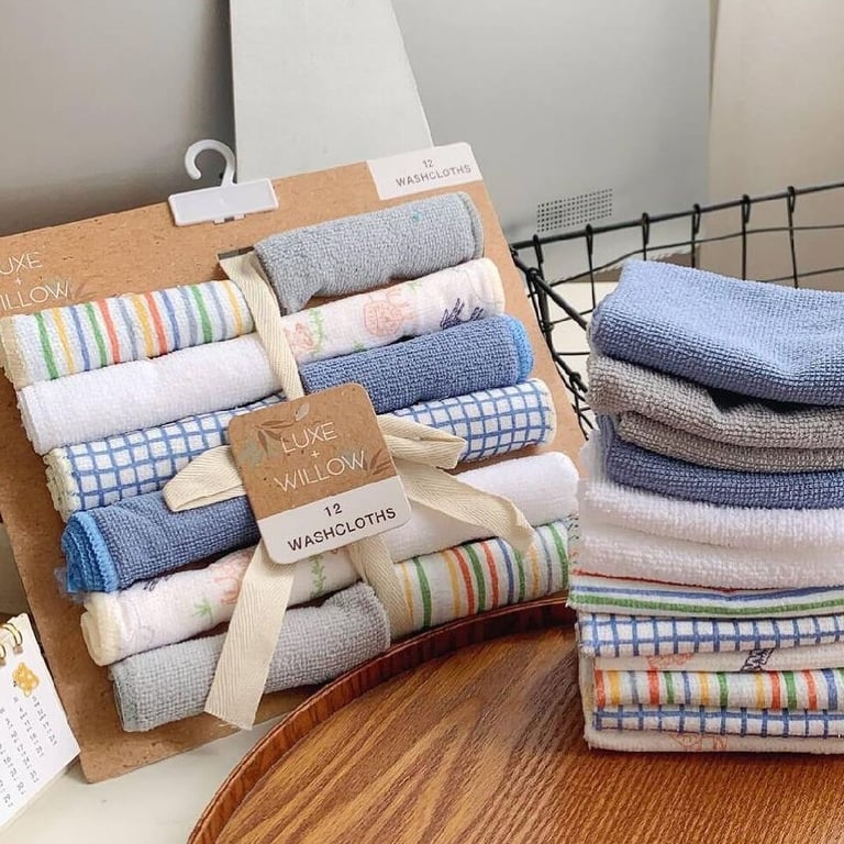 Set 12 khăn mặt LUXE WILLOW