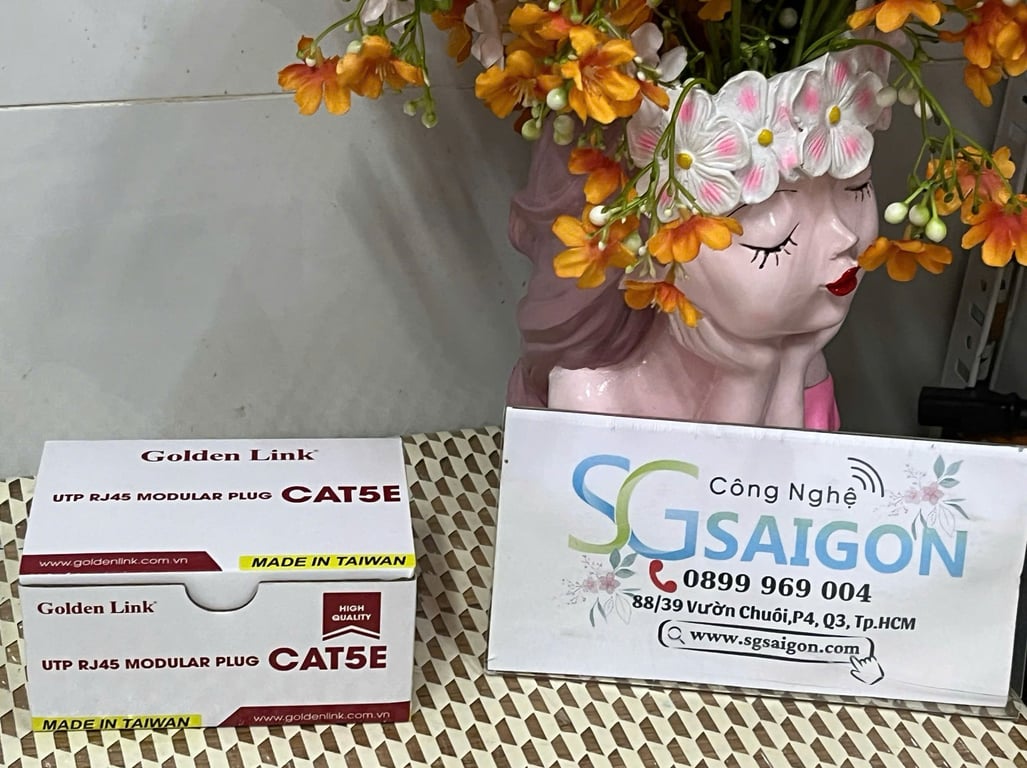 Đầu bấm mạng RJ45 Cat5e UTP Golden Link