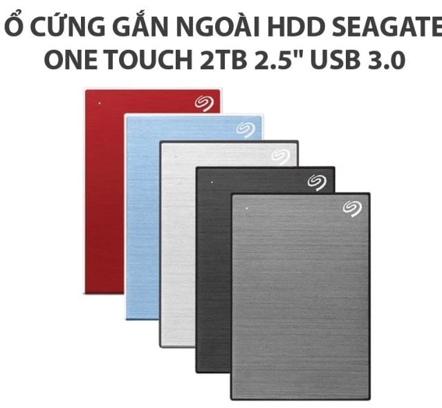 Ổ Cứng Di Động HDD Seagate One Touch 2TB 2.5" USB 3.0 (Xanh) - STKY2000402