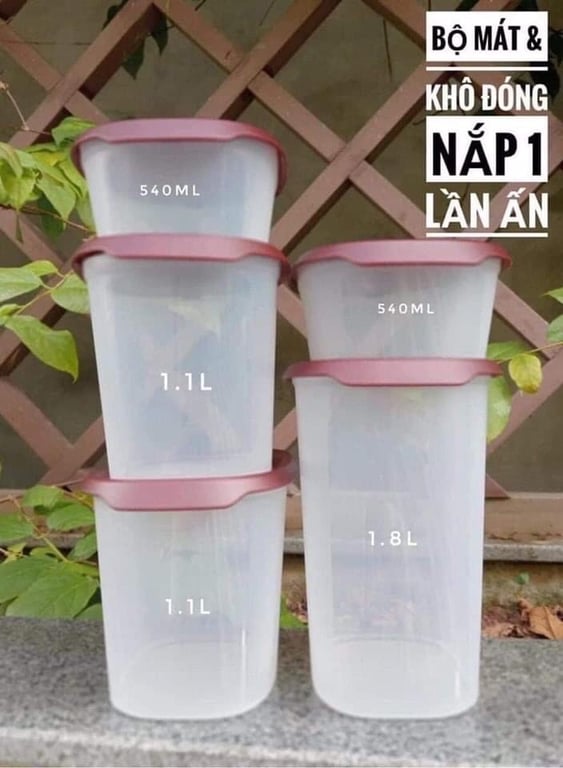 SET 5 hộp tupp ONE TOUCH FRESH