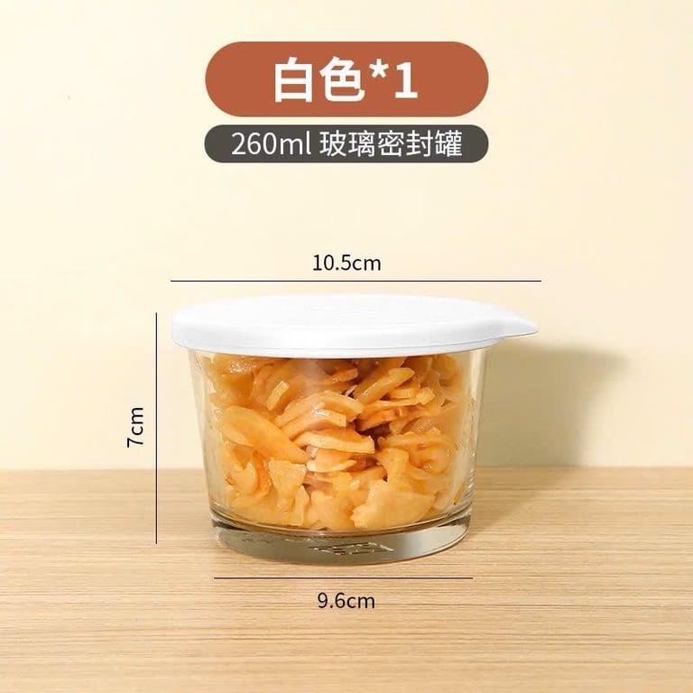 Set 6 Hũ Thủy Tinh Đựng Thực Phẩm 260ml