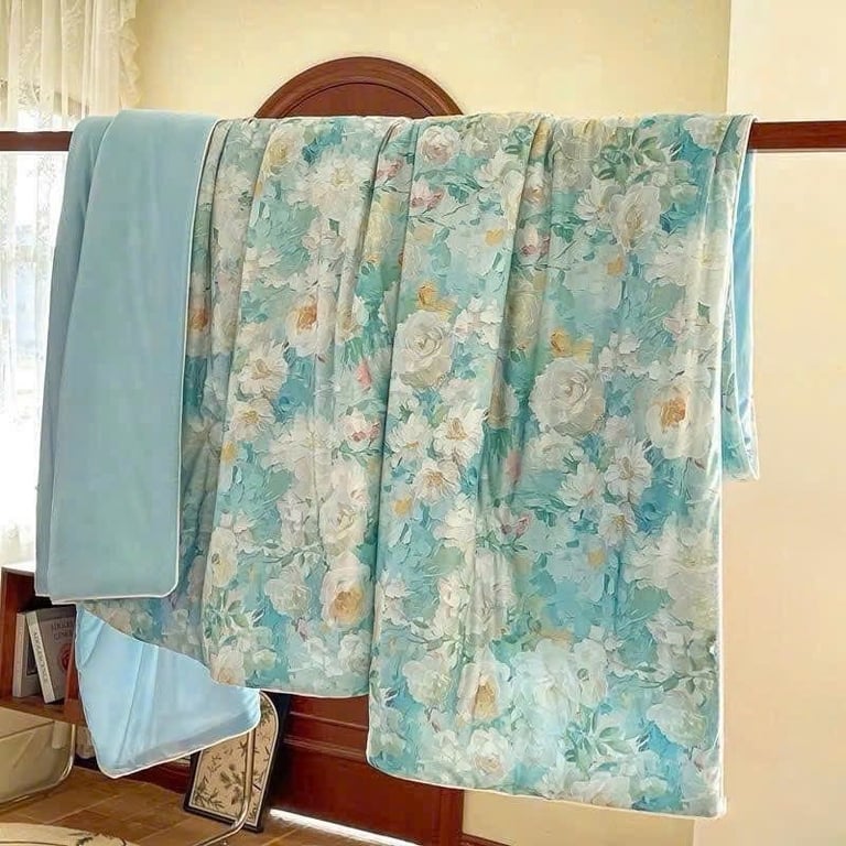 Chăn lạnh Nhật Bản mẫu hoa - GHA320 2mx2m3