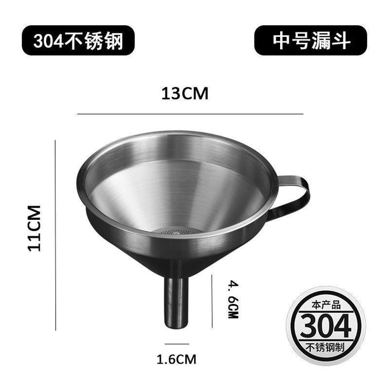 Phễu nhà bếp inox 304 kèm lưới lọc tháo rời