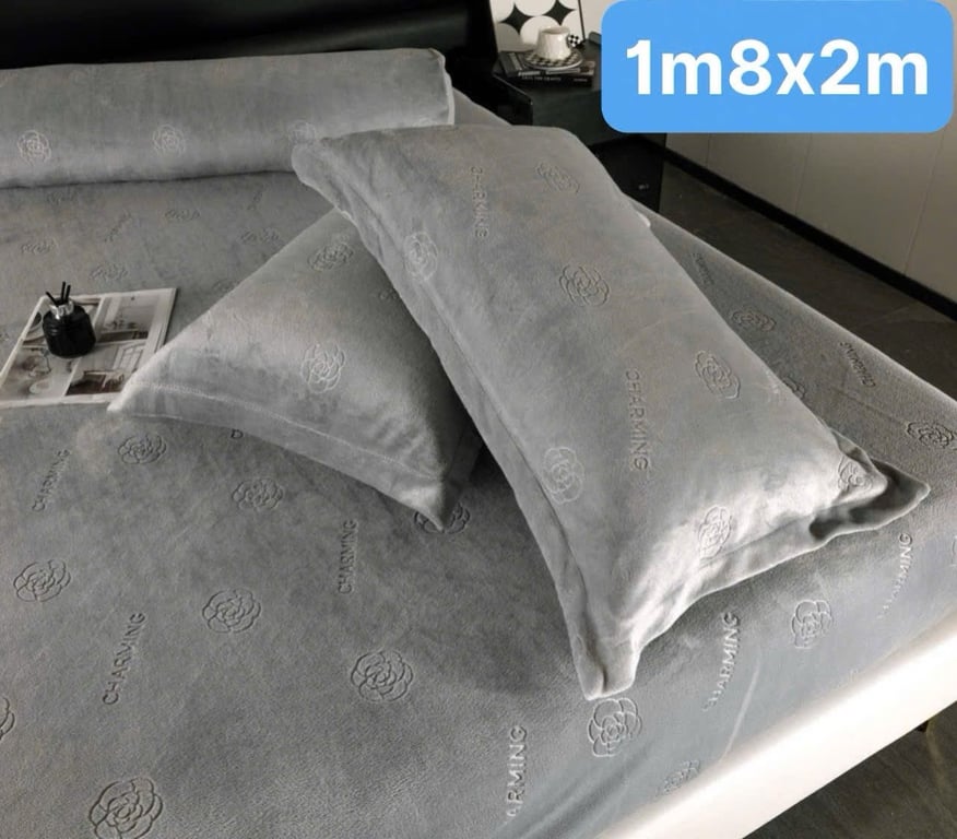 Set ga gối 4 món nỉ nhung 1.8*2m ❤️