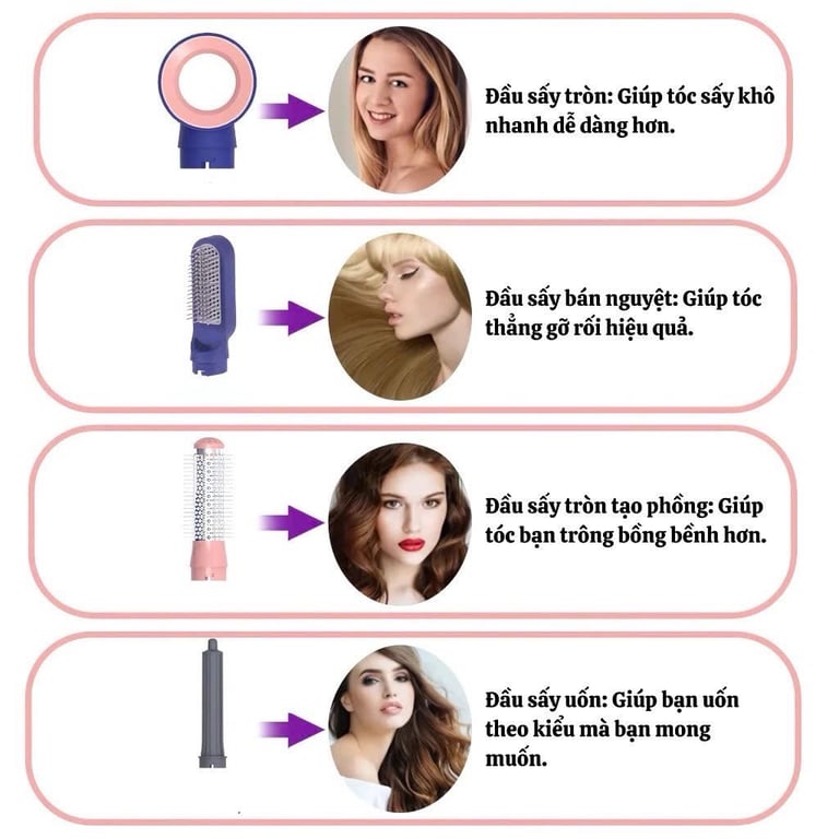 MÁY SẤY UỐN TÓC TỰ ĐỘNG 5in1 Air Styler